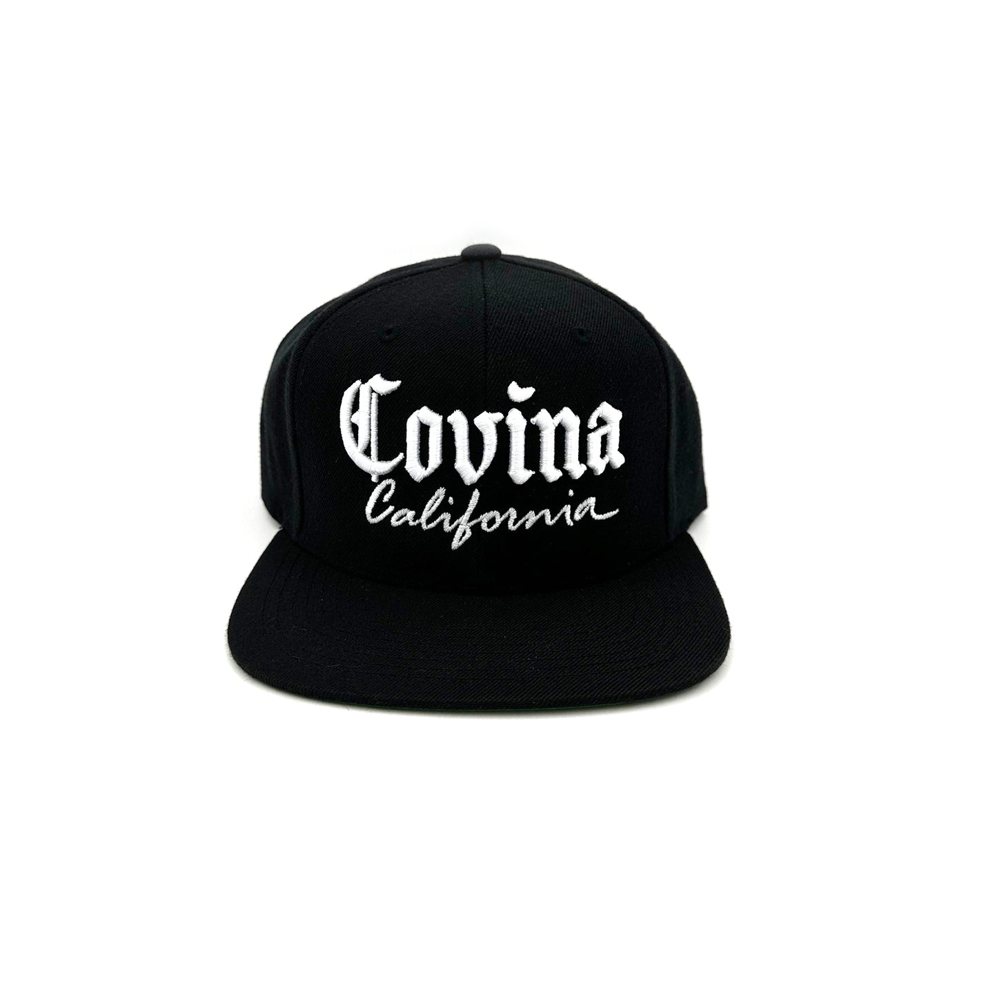 Covina CA Black Snapback